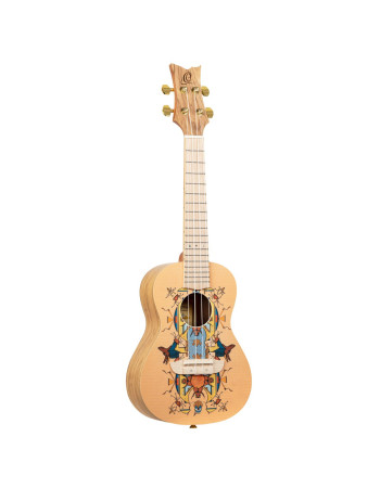 Ortega RUAR-EY Art Series Concert Ukulele 4 String - Spruce / Catalpa Egypt