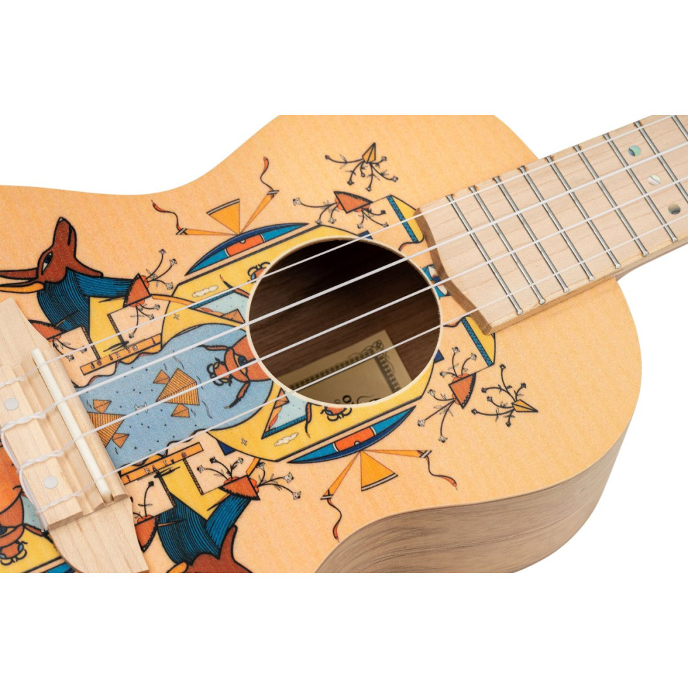 Ortega RUAR-EY Art Series Concert Ukulele 4 String - Spruce / Catalpa Egypt