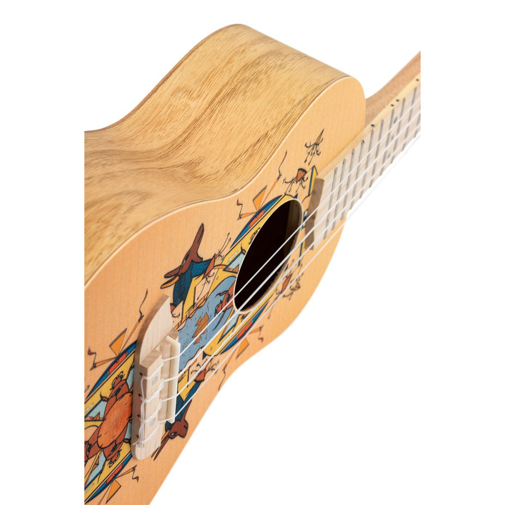 Ortega RUAR-EY Art Series Concert Ukulele 4 String - Spruce / Catalpa Egypt