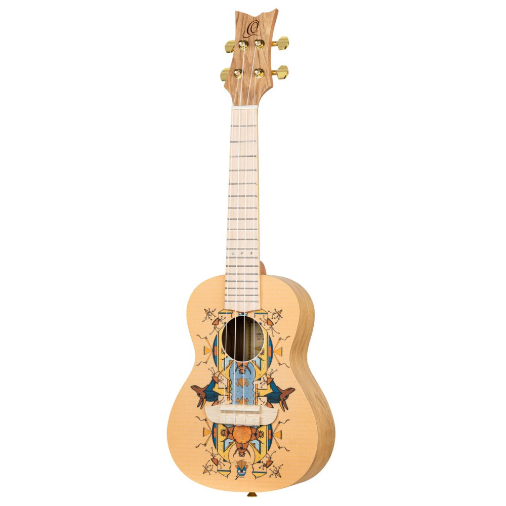 Ortega RUAR-EY Art Series Concert Ukulele 4 String - Spruce / Catalpa Egypt
