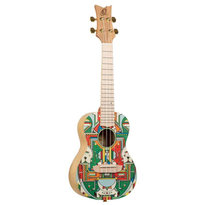 Ortega RUAR-HY Art Series Concert Ukulele 4 String - Spruce / Catalpa Himalaya