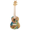 Ortega RUAR-MI Art Series Concert Ukulele 4 String - Spruce / Catalpa Mystic India
