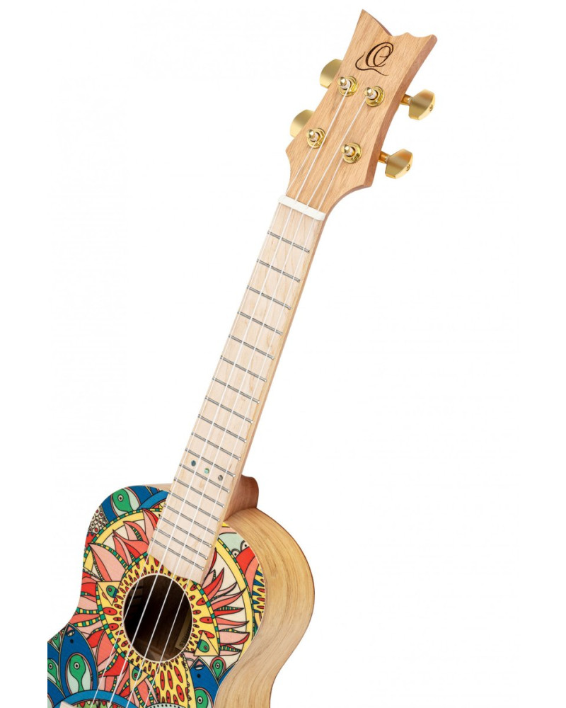 Ortega RUAR-MI Art Series Concert Ukulele 4 String - Spruce / Catalpa Mystic India