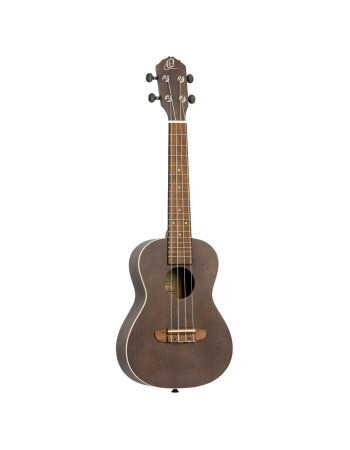 Ortega RUCOAL Earth Series Concert Ukulele 4 String - Okoume Coal Black