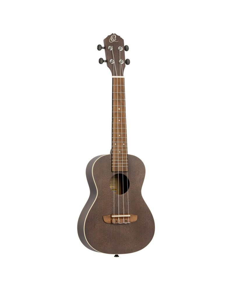 Ortega RUCOAL Earth Series Concert Ukulele 4 String - Okoume Coal Black