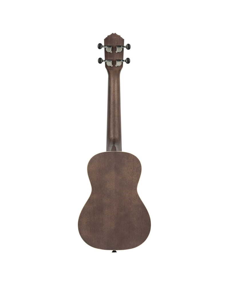 Ortega RUCOAL Earth Series Concert Ukulele 4 String - Okoume Coal Black