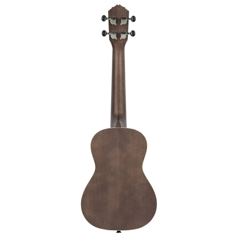 Ortega RUCOAL Earth Series Concert Ukulele 4 String - Okoume Coal Black