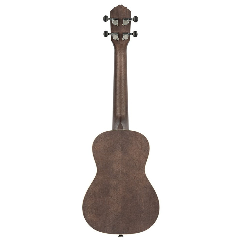 Ortega RUCOAL Earth Series Concert Ukulele 4 String - Okoume Coal Black