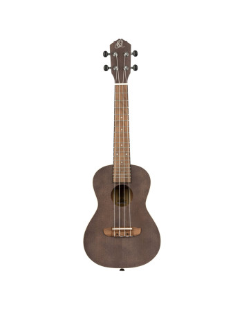 Ortega RUCOAL Earth Series Concert Ukulele 4 String - Okoume Coal Black
