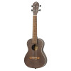 Ortega RUCOAL Earth Series Concert Ukulele 4 String - Okoume Coal Black