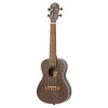 Ortega RUCOAL Earth Series Concert Ukulele 4 String - Okoume Coal Black