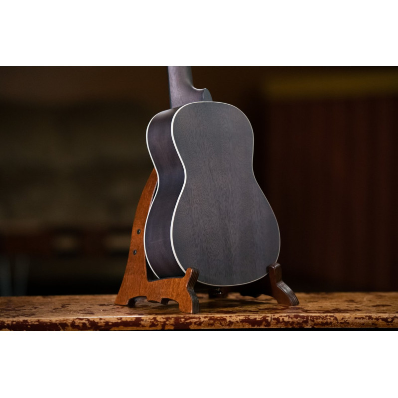 Ortega RUCOAL Earth Series Concert Ukulele 4 String - Okoume Coal Black