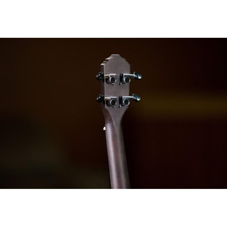 Ortega RUCOAL-CE Earth Series Concert Preamp Ukulele 4 String - Okoume Coal Black