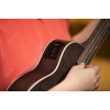 Ortega RUCOAL-CE Earth Series Concert Preamp Ukulele 4 String - Okoume Coal Black