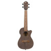 Ortega RUCOAL-CE Earth Series Concert Preamp Ukulele 4 String - Okoume Coal Black