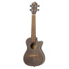 Ortega RUCOAL-CE Earth Series Concert Preamp Ukulele 4 String - Okoume Coal Black