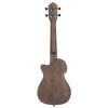 Ortega RUCOAL-CE Earth Series Concert Preamp Ukulele 4 String - Okoume Coal Black