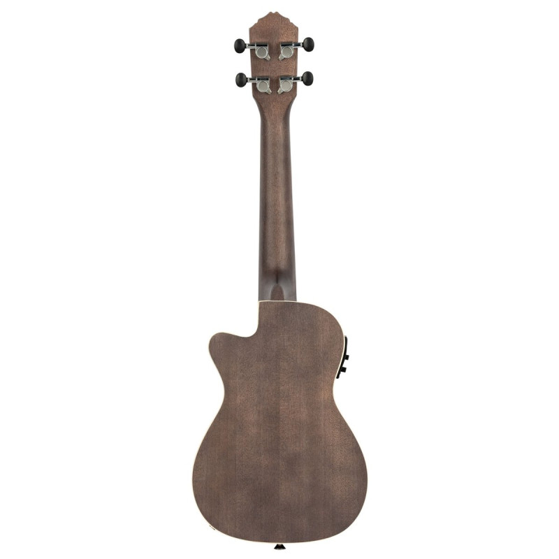 Ortega RUCOAL-CE Earth Series Concert Preamp Ukulele 4 String - Okoume Coal Black