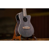 Ortega RUCOAL-CE Earth Series Concert Preamp Ukulele 4 String - Okoume Coal Black