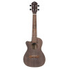 Ortega RUCOAL-CE-L Earth Series Concert Preamp Ukulele 4 String Lefty - Okoume Coal Black