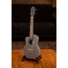 Ortega RUCOAL-CE-L Earth Series Concert Preamp Ukulele 4 String Lefty - Okoume Coal Black