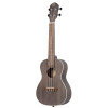 Ortega RUCOAL-L Earth Series Concert Ukulele 4 String Lefty - Okoume Coal Black