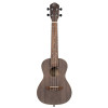 Ortega RUCOAL-L Earth Series Concert Ukulele 4 String Lefty - Okoume Coal Black