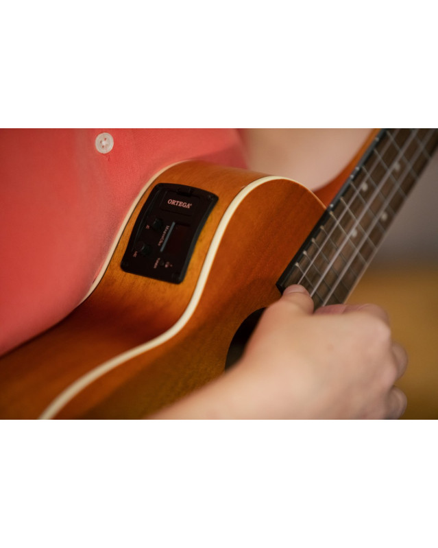 Ortega RUDAWN-CE Earth Series Concert Preamp Ukulele 4 String - Sunburst