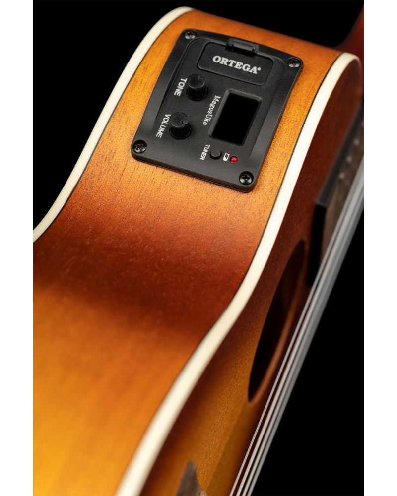 Ortega RUDAWN-CE Earth Series Concert Preamp Ukulele 4 String - Sunburst