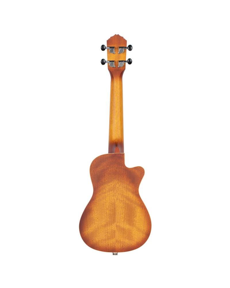 Ortega RUDAWN-CE-L Earth Series Concert Preamp Ukulele 4 String Lefty - Sunburst