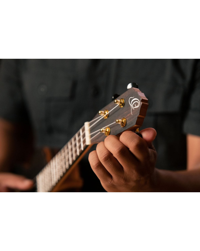 Ortega RUEB-CC Timber Series Concert Ukulele - Open Pore Finish + Bag