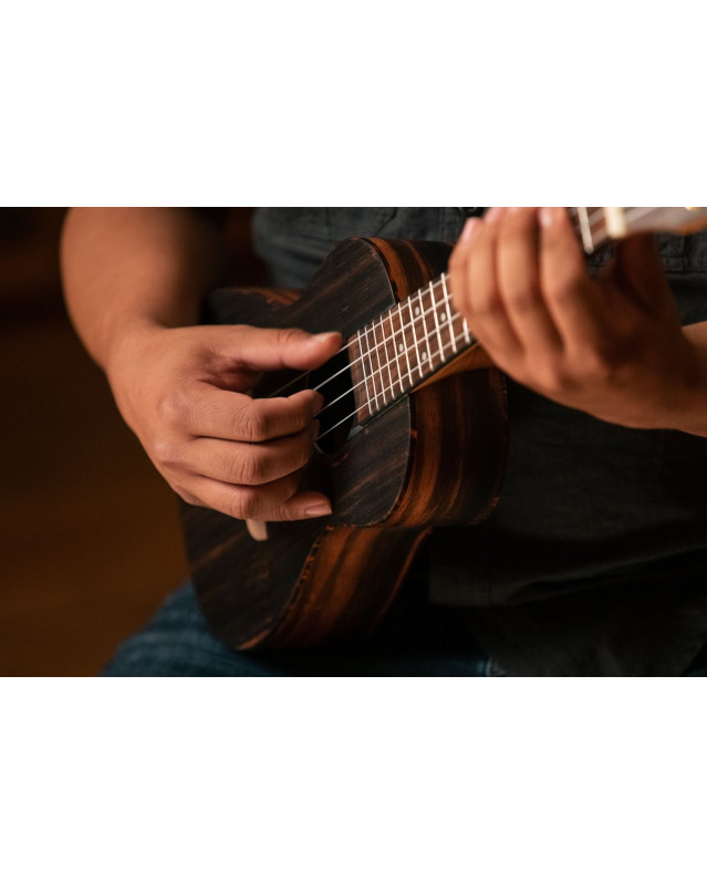 Ortega RUEB-CC Timber Series Concert Ukulele - Open Pore Finish + Bag
