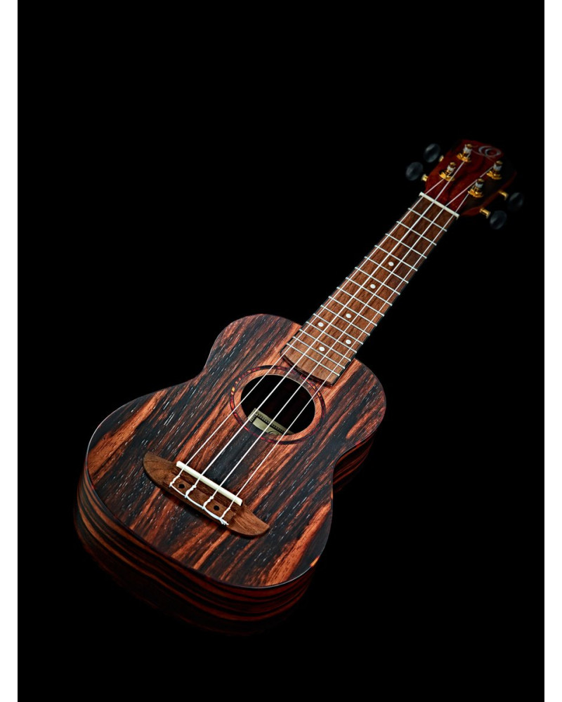 Ortega RUEB-CC Timber Series Concert Ukulele - Open Pore Finish + Bag
