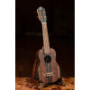 Ortega RUEB-SO Timber Series Soprano Ukulele 4 String - Ebony Natural + Bag