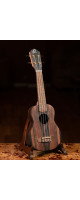 Ortega RUEB-SO Timber Series Soprano Ukulele 4 String - Ebony Natural + Bag