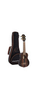 Ortega RUEB-SO Timber Series Soprano Ukulele 4 String - Ebony Natural + Bag
