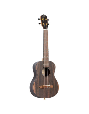 Ortega RUEB-TE Timber Series Tenor Ukulele 4 String - Ebony Natural + Bag