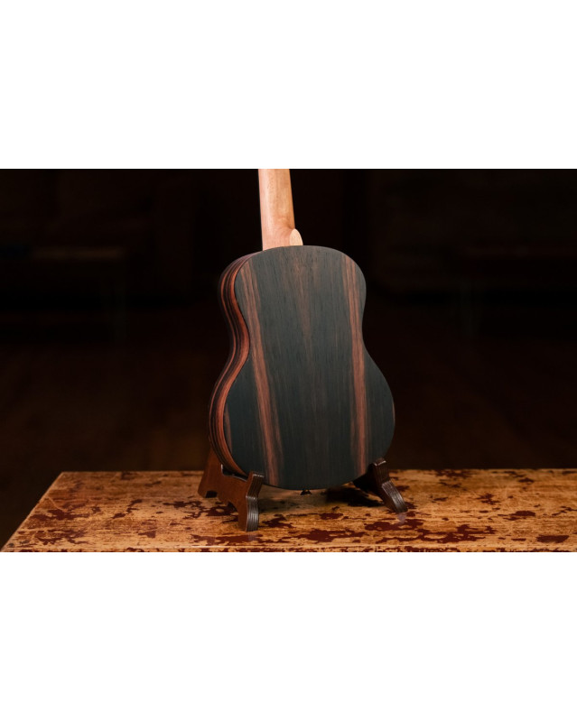 Ortega RUEB-TE Timber Series Tenor Ukulele 4 String - Ebony Natural + Bag