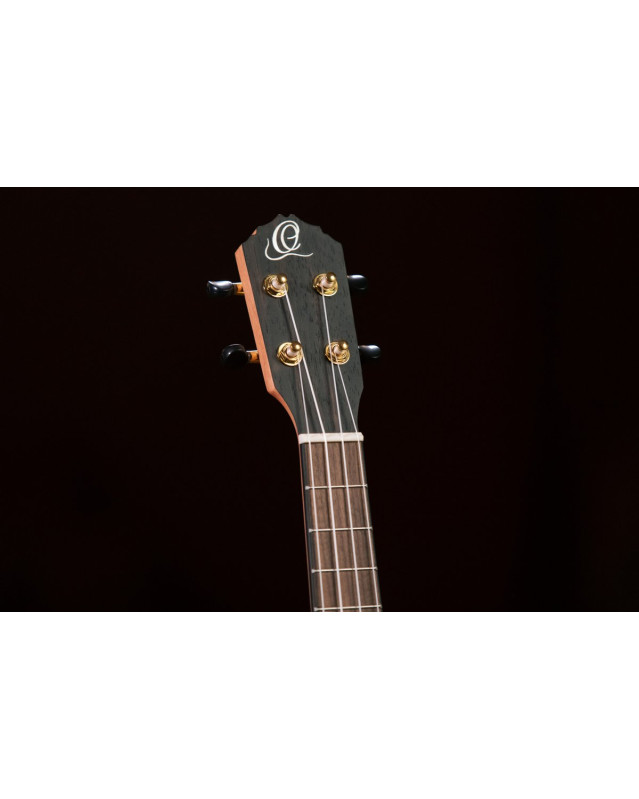 Ortega RUEB-TE Timber Series Tenor Ukulele 4 String - Ebony Natural + Bag
