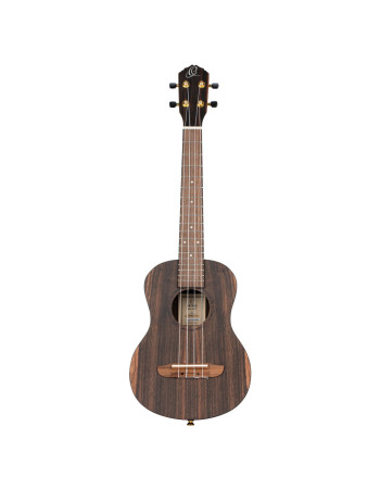 Ortega RUEB-TE Timber Series Tenor Ukulele 4 String - Ebony Natural + Bag