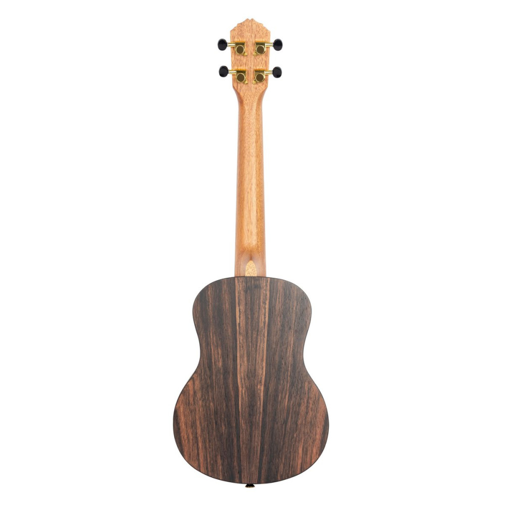 Ortega RUEB-TE Timber Series Tenor Ukulele 4 String - Ebony Natural + Bag