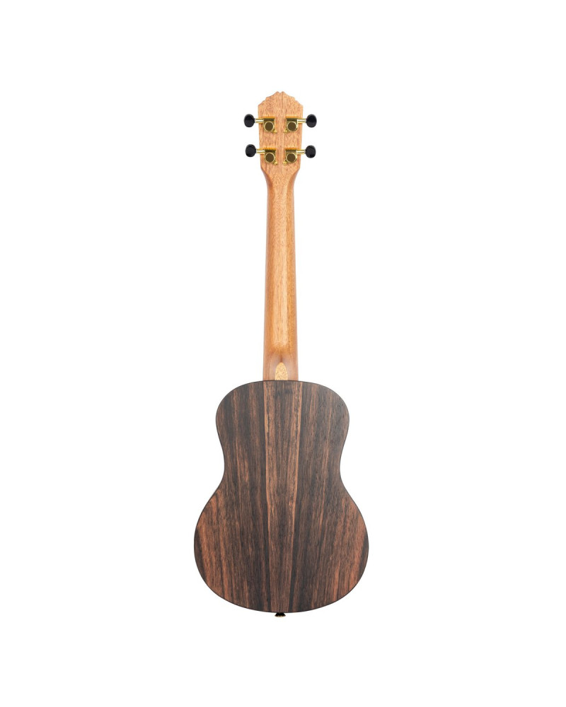 Ortega RUEB-TE Timber Series Tenor Ukulele 4 String - Ebony Natural + Bag