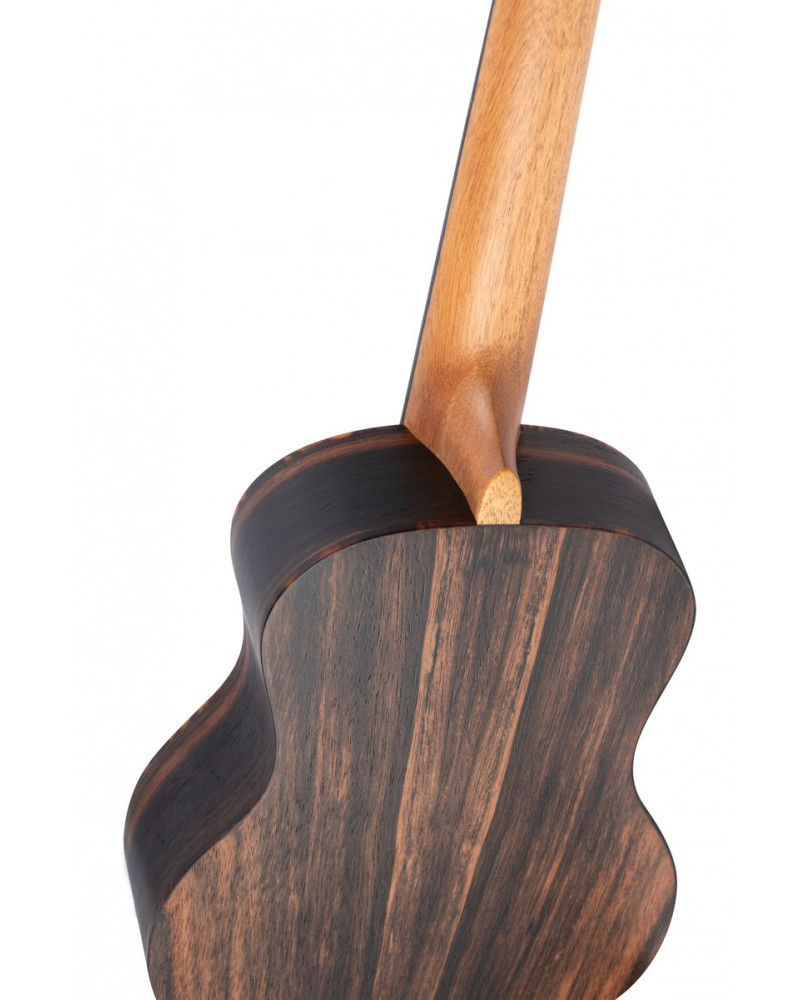 Ortega RUEB-TE Timber Series Tenor Ukulele 4 String - Ebony Natural + Bag