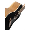 Ortega RUEL-MBK Element Series Concert Ukulele 4 String - Spruce / Catalpa Metallic Black + Bag