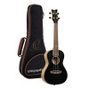 Ortega RUEL-MBK Element Series Concert Ukulele 4 String - Spruce / Catalpa Metallic Black + Bag