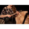 Ortega RUEL-MBK Element Series Concert Ukulele 4 String - Spruce / Catalpa Metallic Black + Bag