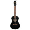 Ortega RUEL-MBK Element Series Concert Ukulele 4 String - Spruce / Catalpa Metallic Black + Bag