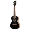 Ortega RUEL-MBK Element Series Concert Ukulele 4 String - Spruce / Catalpa Metallic Black + Bag