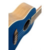 Ortega RUEL-MBL Element Series Concert Ukulele 4 String - Spruce / Catalpa Metallic Blue + Bag