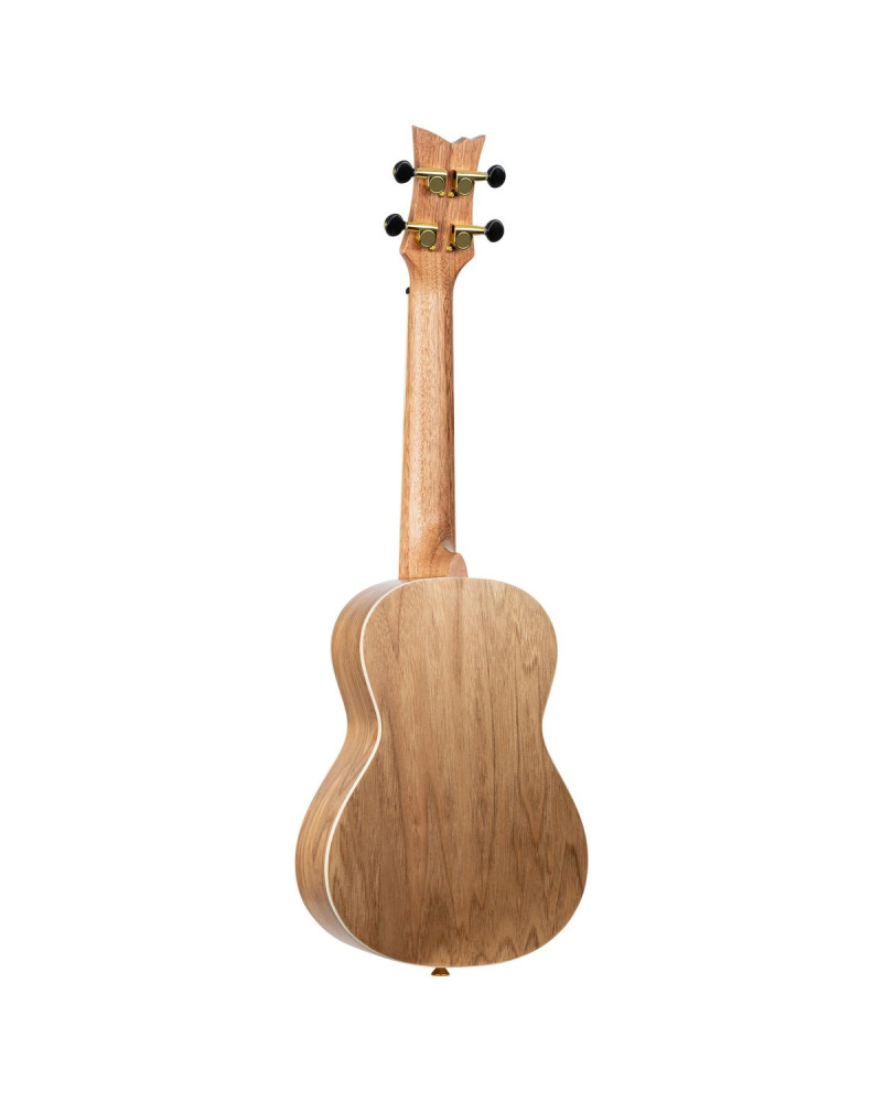 Ortega RUEL-MBL Element Series Concert Ukulele 4 String - Spruce / Catalpa Metallic Blue + Bag